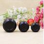 6PCS 5ml/0.2oz Empty Refill Black Plastic Double Layer Cosmetic Sample Jar Pots Eyshadow Packing Storage Container With Black Screw Lid for Travel Make Up Cream Lotion Nails Powder