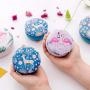 Healthcom 4 Pack Flamingo Tin Storage Boxes Bins Flamingo Cookie Tins Round Empty Jars Food Tins Storage Containers with Lids Jewelry Necklace Boxes,3.15”