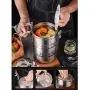 Thermos Food Jar Thermos 304 Stainless Food Flask,Leakproof Insulated Food Containers,Multi-storey,Portable Handle (Size : 1300ML)
