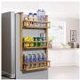 Refrigerator Hanging Organizer Rack, 3-Layer Fridge Mounted Spice Jars Storage Shelf, Side Wall Stand for Kitchen Cabinet Cupboard by Mostbest