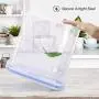 EAGMAK Belüftete Trockenlebensmittelflaschen, BPA-frei, Set von 6, für Mehl, Snacks, Nüsse u.v.m. (Blau)
