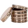Mason Jar Lids Regular Mouth for Ball and More- Copper Coated Storage Caps for Mason Jars, 6 PCS