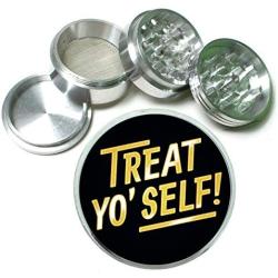 Treat Yo Self Bling Aluminum Tobacco Herb Spice Grinder