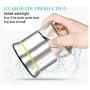 Glass and Stainless Steel Canister Set with Airtight Lids - Glass Airtight Canister Food Container Sealed Storage Jars Set Copper, Cherry,3-Piece Set