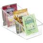 iDesign Plastic Storage Organizer Bin with Handles for Kitchen, Fridge, Freezer, Pantry, and Cabinet Organization, BPA-Free, 10.5" x 5" x 5", Clear