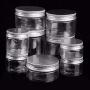 Make Up Storage Jar Cosmetic Plastic Clear Container Aluminum Lid Small Bottle30Ml/40Ml/50Ml/60Ml/80Ml/100Ml/120Ml/200Ml/250Ml,200Ml