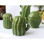 FUYU Ceramics Cactus Storage Jars Sugar Box Jewelry Receiving Box , Home Decoration