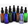 Vivaplex, 12, Assorted Colors, 1 oz Glass Bottles, With Glass Eye Droppers