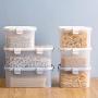 PPLK Transparent Plastic Sealed Cans Milk Powder Cans Bottles Food Cans Grain Storage Boxes Storage Tanks,Grayishblue,M