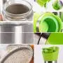 5 Set Edelstahl Glaskannen für Tee, Kaffee, Zucker – Vielseitige Lebensmittelbehälter Cwg