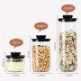 Magic Mag Transparent Container Portable Milk Powder Tank Storage Bottle 3 Size Set Food Grade Glass Sealed Tank Storage Box Food Storage Jar