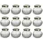 12 pcs, 4 oz Round Glass Jars for Jam, Honey, Wedding Favors, Shower Favors, Baby Foods, Canning, spices