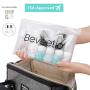 Beveetio Travel Bottles TSA Approved 15 Pack,2.9oz Silicone Refillable Size Containers, BPA Free Travel Tubes Toiletries for Cosmetic Shampoo Cream Conditioner Lotion Soap (black&white)