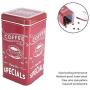 Retro Portable Tea Tins Canister Storage Box Case Square Mini Trinket Tin for Candy Tea Container Sugar Storage(#1)