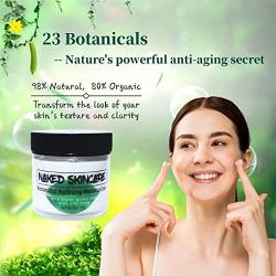 Naked Skincare- Botanical Refining Moisturizer- FDA registered. Organic, natural face cream with 23 botanicals including algae, green tea, aloe and more. I oz