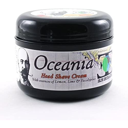 Oceania Head Shave Cream - Do Your Head a Favor - Shave Your Head Everyday and Eliminate Razor Burn for Good! Sooth & moisturize Your Head with Essential Oils and All Natural Ingredients