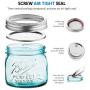 Ball Jars - Blue 8 Ounce Bundled With SEWANTA Jar opener (8 Pack)