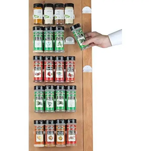 Spice Rack 36 spice gripper- Spice Racks Strips Cabinet Cabinet Door - Use Spice Clips for Spice Organizer - stick or screw Spice Storage Spice Clips Spice Rack 36 spice gripper- Spice Racks Strips Cabinet Cabinet Door - Use Spice Clips for Spice Organizer - stick or screw Spice Storage Spice Clips