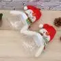 NUOBESTY 5er Weihnachtsplastik Klarsicht Glasbehälter Geschenkhalter Dose Xmas Dekoration (Arbeiter)