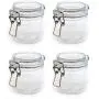 Bouteilles de Rangement Grindstone | 200 ml (7 Oz) Plastique PET Style Kilner | Bouteilles Transparents Rondes en Acrylique | Bouchons d'Étanchéité Style Mason | Multiples Utilisations | Plastique Premium de Qualité | Pack de 4 Bouteilles de Rangement Grindstone | 200 ml (7 Oz) Plastique PET Style Kilner | Bouteilles Transparents Rondes en Acrylique | Bouchons d'Étanchéité Style Mason | Multiples Utilisations | Plastique Premium de Qualité | Pack de 4