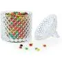 Bocal ComSaf en Verre avec Couvercle, Bol Décoratif pour Bonbons, Récipient de Conservation en Cristal, Ensemble de 1 (Diamètre : 3,7 Pouces) Bocal ComSaf en Verre avec Couvercle, Bol Décoratif pour Bonbons, Récipient de Conservation en Cristal, Ensemble de 1 (Diamètre : 3,7 Pouces)