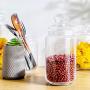 Glass Sealed Jars, Kitchen Household Grain Containers, Storage Spices/Pasta/Oatmeal/Coffee Beans