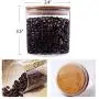 7.1 FL OZ (210 ML) Glass Food Storage Jar, Food Storage Canister with Airtight Seal Bamboo Lid, Kitchen Serving Food Glass Container for Tea/Coffee/Sugar/Spice/Herbs/Candy/Cookies 7.1 FL OZ (210 ML) Glass Food Storage Jar, Food Storage Canister with Airtight Seal Bamboo Lid, Kitchen Serving Food Glass Container for Tea/Coffee/Sugar/Spice/Herbs/Candy/Cookies