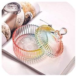 Nordic Vintage Crystal Storage Tank Creative Clear Glass Candy Tea Storage Jars Practical Snack Fresh Cans Kitchen Decorations,2