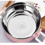 Thermos Food Jar Mehrfachbehälter 304 Edelstahl Thermosbecher für Studenten, versiegelte, isolierte Speisenbehälter, tragbarer Beutel (Farbe: Khaki, Größe: 1400ML)