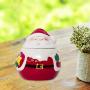 UPKOCH Cute Salt Pepper Jar Santa Claus Ceramic Container Christmas Decor Kitchenware