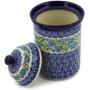 Polish Pottery 10?-inch Jar with Lid made by Ceramika Artystyczna (Royal Roses Theme) Signature UNIKAT + Certificate of Authenticity