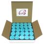 (Quantity: 200 Pieces) Beauticom 5G/5ML Round Clear Jars with TEAL Sky Blue Lids for Scrubs, Oils, Toner, Salves, Creams, Lotions, Makeup Samples, Lip Balms - BPA Free