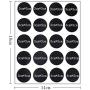 UPKOCH 10 Sheets Chalkboard Labels Circle Spice Jars Labels Pantry Stickers Spices Label for Kitchen Storage Mason Jars Containers Cups Glass Bottles Hot Sauce Dasher