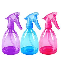 Pack of 3-12 Oz Empty Plastic Spray Bottles - Attractive Vibrant Colors - Multi Purpose Use Durable BPA Free Material