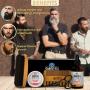 Smooth Viking- Beard Care Gift Set for Men - Natural Beard Brush and Comb, Quality Stainless Steel Trimming Scissors, Moisturizing Beard Oil and Taming Beard Balm