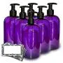 Bouteilles Baire - 16 oz Flacons Plastiques Violet avec Pistolets Crème Noirs - Organisez Savon, Shampoing et Lotion - PET, Léger, Sans BPA - Pack de 6, comprenant 6 Étiquettes Damask Bouteilles Baire - 16 oz Flacons Plastiques Violet avec Pistolets Crème Noirs - Organisez Savon, Shampoing et Lotion - PET, Léger, Sans BPA - Pack de 6, comprenant 6 Étiquettes Damask