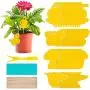 60 Pack Fruit Fly Traps Indoor Gnat Trap, Sticky Fly Traps Fungus Fly Trap and Yellow Sticky Traps, Fungus Gnat Killer for Indoor Plants,Mosquitos,Fungus Gnats,Fruit Flies