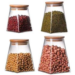 Glass Sealed Jars, Kitchen Household Grain Containers, Storage Spices/Oatmeal/Beans/Coffee Beans