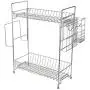 Étagère murale 2 étages Cuisine Salle de Bain Rangement Boîte de Rangement pour Assaisonnements (Expédition depuis les États-Unis) Étagère murale 2 étages Cuisine Salle de Bain Rangement Boîte de Rangement pour Assaisonnements (Expédition depuis les États-Unis)
