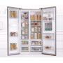 Home Kitchen Sealed Container Airtight Fridge Bottle Scale Storage Box Grain Beans Rice Grain Cereal Snack Jar Dried Fruit Cans,240ml,Pink