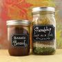 24 Small and Large Mason Jar Chalkboard Labels with White Chalkboard Marker for Organizing Your Home and Kitchen - Perfect for Your Glass and Plastic Jars with Easy Identification