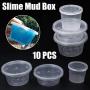 10pcs 25/40/50/80ml Round Storage Container With Lids Slime Mud Clay Storage Box Candy Gift Organizer Jar,10PCS 25ml