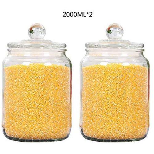 Glass Sealed Jars, Moisture-Proof Kitchen Food Containers, Storage Of Rice/Flour/Oatmeal/Beans