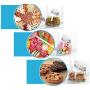 Glass Sealed Jars, Kitchen Household Grain Containers, Storage Spices/Oatmeal/Beans/Coffee Beans