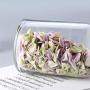 XSWZAQ Glass bottle sealed jar transparent cover grain storage tank dried fruit moisture-proof jar household food storage box large (Size : 750ml)