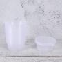 SUPVOX 15 Pcs Floam Beads Containers Leakproof Clear Plastic Storage Box with 3pcs Mixing Spoons for Beads Foam Ball DIY Making Supplies 50ml (Random Color)
