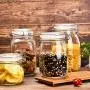 Yl Ly Glass Bottle Glass Sealed Canister Storage Jar Honey Milk Powder Storage Bottle Candy Jar 500Ml 1100Ml 1800Ml 3200Ml500Ml2