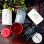 Kitchen Seal Iron Box Tea Coffee Sugar Storage Jars Scandinavia Candy Round Metal Sealed Jar Milk Powder Container Bottle,White Sugar