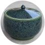 Food Jars & Crocks Storage M Barrel Kitchen Ceramic Rice Cylinder Chinese Retro Grain Storage Tank Moisture-proof Insect-proof Handmade10kg 20kg (Color : Green, Size : 34x32cm)