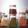 Bouteille en verre carrée UPKOCH 950ml pour Stockage Alimentaire, Graines, Thé, Café, Récipient Hermétique Bouteille en verre carrée UPKOCH 950ml pour Stockage Alimentaire, Graines, Thé, Café, Récipient Hermétique